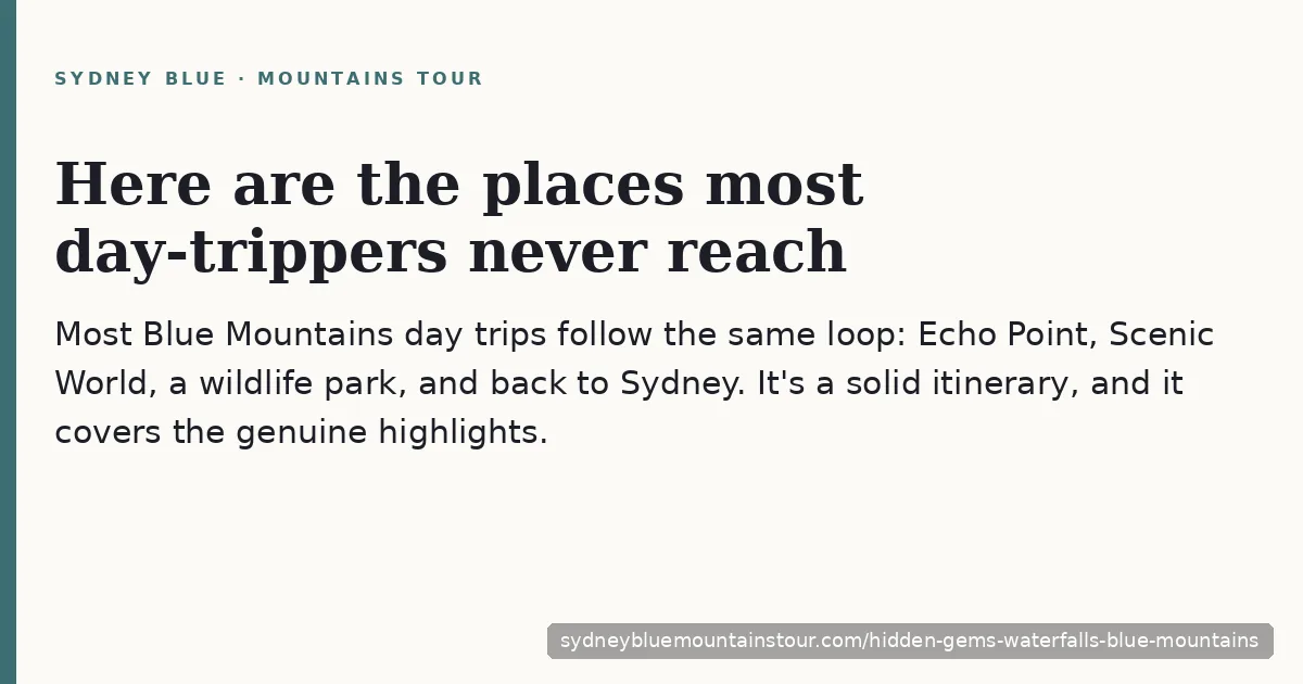 Hidden gems and waterfalls in the Blue Mountains — guide